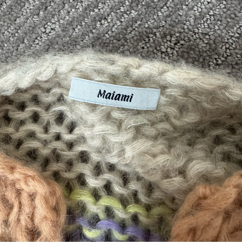 NEW MAIAMI Striped Galore Cardigan Sweater - Cool Breeze, Size S/M - Picture 4 of 7